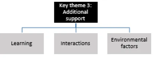 Figure 4.4: Key theme 3: Additional support 