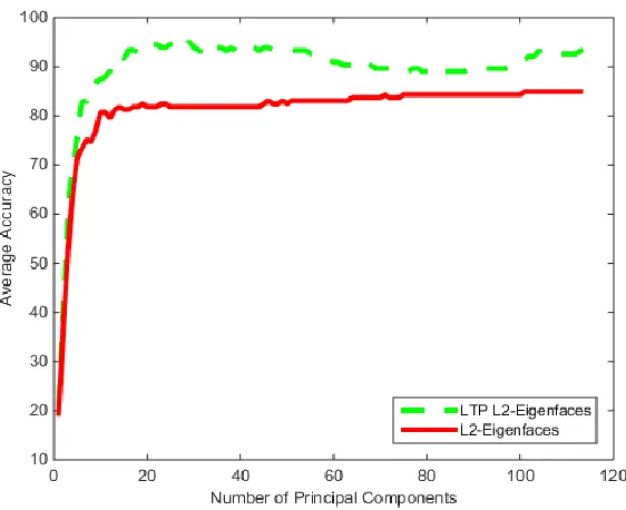 Figure 40: LTP Eigenfaces Test Yale Database (t = 2) 