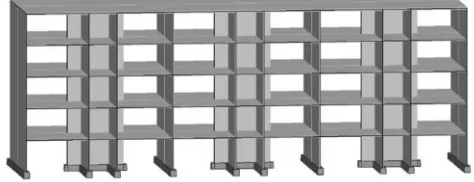 Figure 12 Floor plan of a building constructed in the WWP system that was subjected to strengthening 