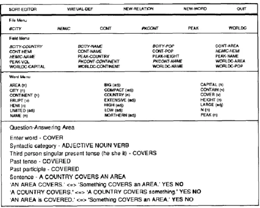 Fig 5 – Translation of logical query to SODA query in TEAM (Grosz et al., 1987) 