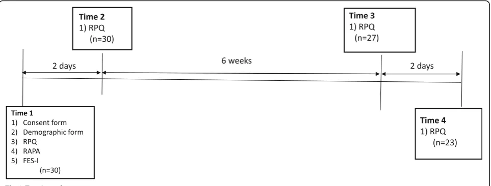 Fig 2 Timeline of assessments