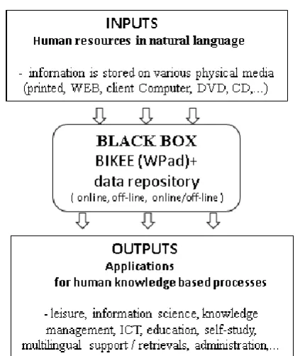 Figure 8.  Schema of  function in-house software as a black box. 