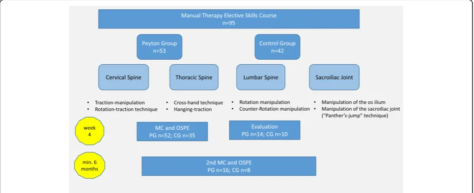Fig. 1 Detailed course schedule and flow of participants