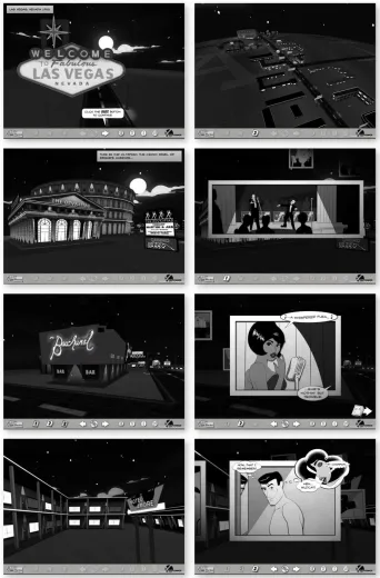 Figure 12: screen grabs from final design 