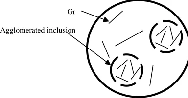Fig. 1. Micromechanics model for the Gr sheet agglomeration