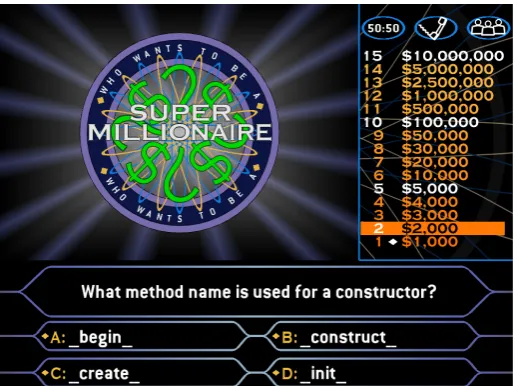 Figure 1: “Kahoot!” in-game screenshot 