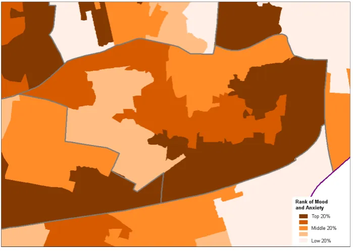 Figure 2 Violent crimes in Tottenham Green by LSOA, 2013 