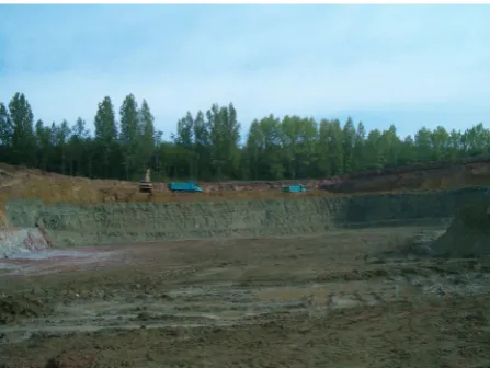 Figure 1. Bentonite doposit No.1 in Rokle [8]. 