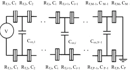Figure 1. A circuit diagram of tow one-dimensional array of i