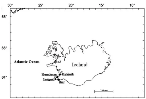 Fig. 1 Map of Iceland 