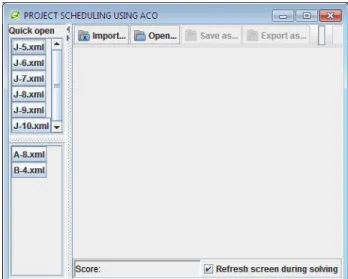 Fig 4. Initial Job Scheduling Before ACO approach 