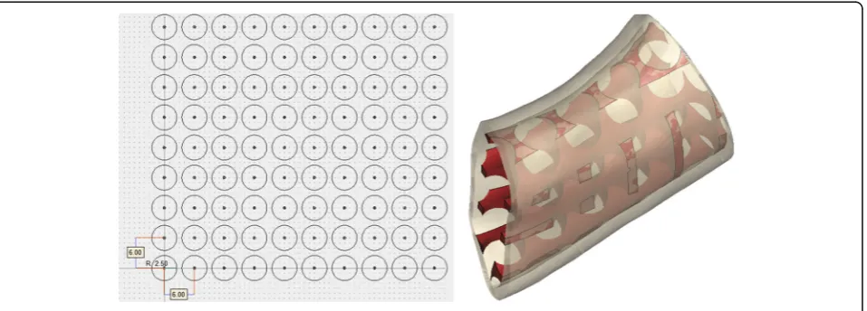 Fig. 5 Graft with the round-pore scaffold structure