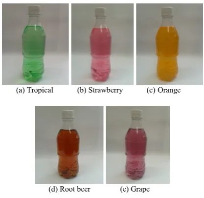 Fig. 7. Five type’s examples of color fail 