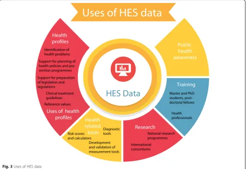 Fig. 3 Uses of HES data