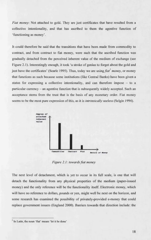 Figure 2.1). Interestingly enough, it took ‘a stroke of genius to forget about the gold and 