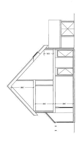 Figure 4.4: St Nicholas Court dwelling - section.