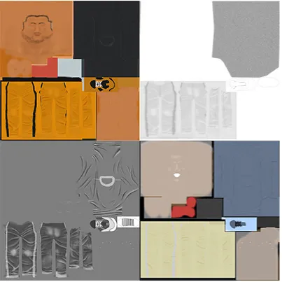 Figure 8. The textures of character two