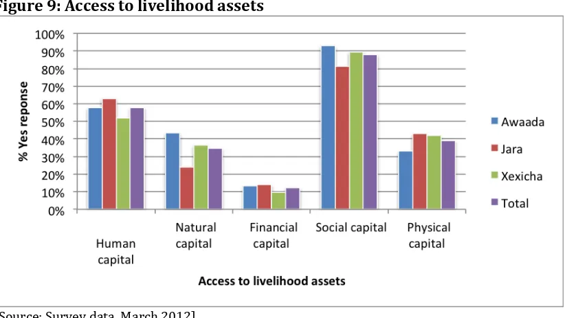 Figure 
  9: 
  Access 
  to 
  livelihood 
  assets 
  