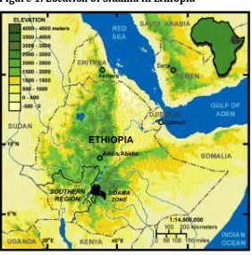 Figure 
  1: 
  Location 
  of 
  Sidama 
  in 
  Ethiopia 
  