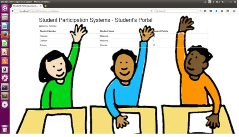Fig. 2.  Home Page for the System  