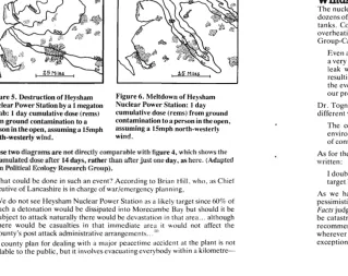 Figure 5. Destruction of Heysham Nuclear Power Station by a 1 megaton 