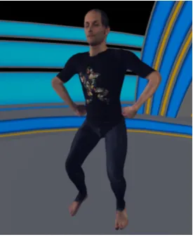 Figure 3. The HHI Human performing a gesture in the Simon Says game 