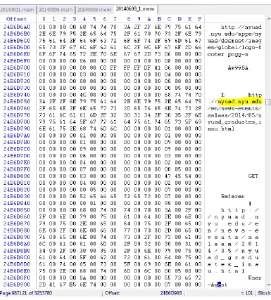 Figure 10: Safari on Windows Winhex analysis Screenshot 