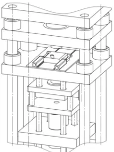 Fig. 2. Work stand for the test run of a pilot PXPh-040 press prototype  