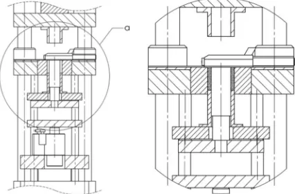 Fig. 4. Scheme of device for the dynamic manufacture of thin-walled  components from particulate materials  