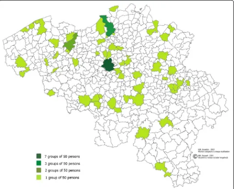 Fig. 1 Selected municipalities in the BNFCS2014