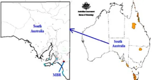 Fig. 1. Map showing the study area with selected location as a case study (Source: www.bom.gov.au)