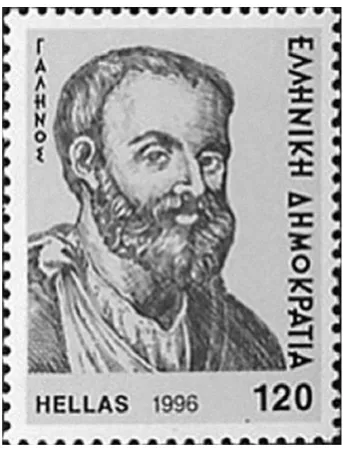 Fig. 1 Galien sur un timbre-poste de la République hellénique