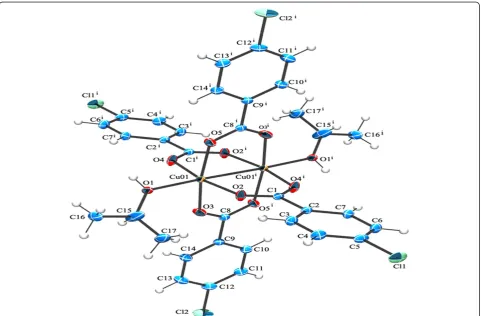 Figure 1 ORTEP view of compound (1) showing the atom-numbering scheme. Displacement ellipsoids are drawn at the 50% probabilitylevel and H atoms are shown as small spheres of arbitrary radii [symmetry code a: 1-x,1-y,1-z].