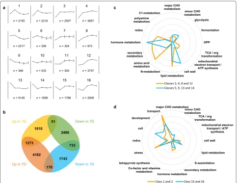 Fig. 6 Cluster analysis of gene expression in BL‑induced cultures and analysis of differentially expressed genes