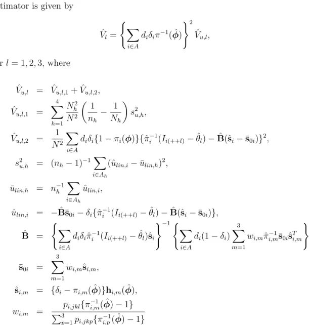 Table 3.4 shows that the PS estimator adjusts nonresponse bias while the naive estimator is biased
