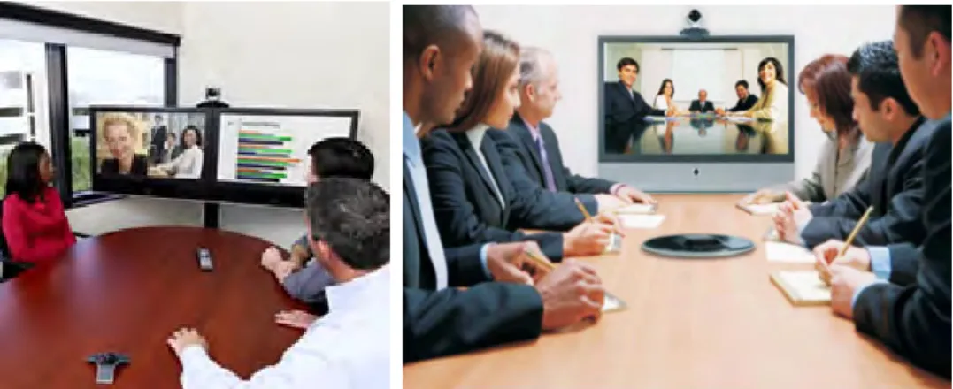 Fig. 2. Cisco telepresence videoconference system 