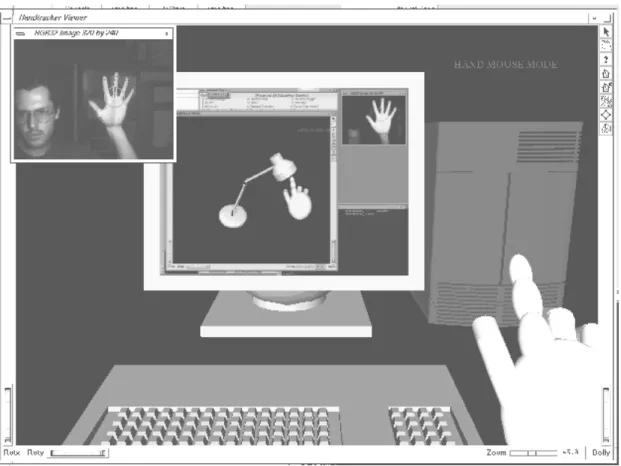 Figure 5 : The Handtracker in Operation
