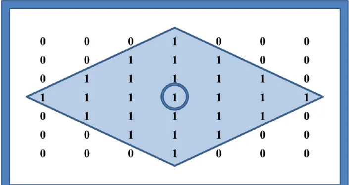 FIG: 3.4 Structuring Element containing 25 neighbors 