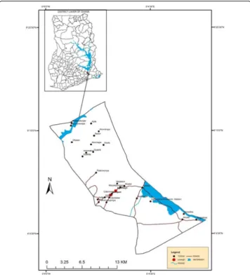 Fig. 1 Map Showing Lower Manya Krobo Municipality