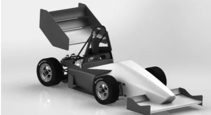 Figure 16. Vortex generated by the rear endplate 