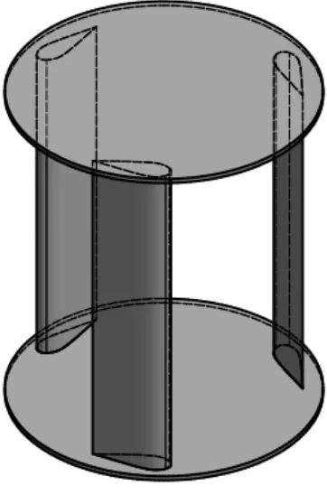 Fig. 1  Darrieus Turbine Rotor  