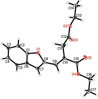 Figure 1The molecular structure of the title compound, showing the atom labelling and displacement ellipsoids drawn at 30% 