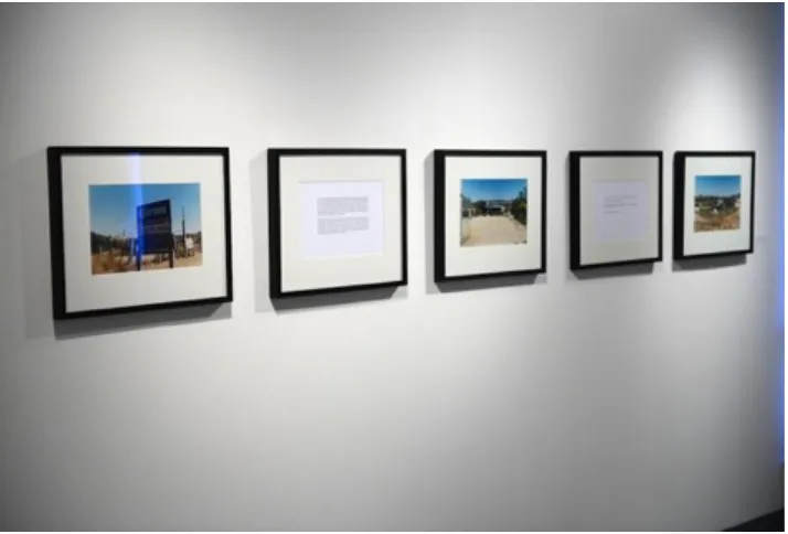 Figure 10. Installation View, Time as Place, Place as Time: 24 de Junio, analog chromogenic prints, inkjet prints (each 40 x 50 cm), 2012