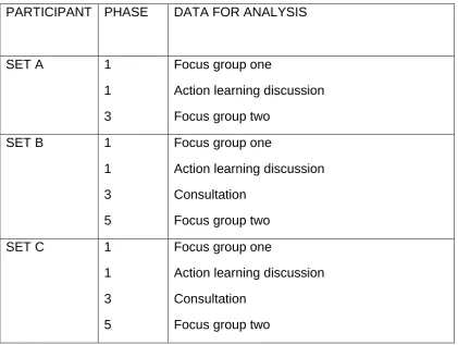 Figure 5. PARTICIPANT PHASE 