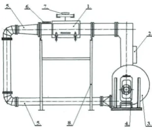 Figure 2. Cube orientation in the drying chamber. The arrow represents the direction of the hot drying air