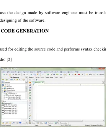 Figure 20: Source Code Editor  Compiler or Interpreter 