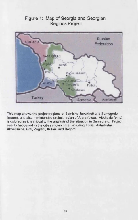 Figure 1: Map of Georgia and Georgian 