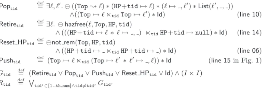 Fig. 10. Transitions over Shared Resources, and R-G Specifications