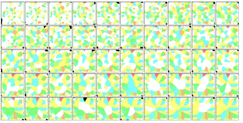 FIGURE 13 A SET OF RESULTING SPATIAL CONFIGURATIONS (HOVER OVER PICTURE TO FOLLOW LINK HTTP://WWW.YOUTUBE.COM/WATCH?V=ME0CI5SDMUC) 