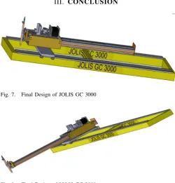 Fig. 8.Final Design of JOLIS GC 3000